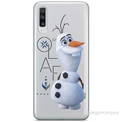 ERT GROUP mobiltelefonfodral för Samsung A70 originalt och officiellt licensierat Disney mönster Olaf 004 optimalt anpassad till formen på mobiltelefonen, gedeeltelijk transparant 5902980970708