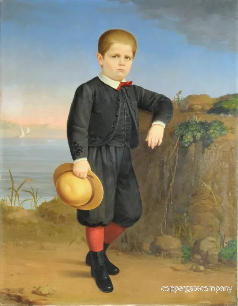 Målning porträtt av Eduardo Lahitte Uribelarrea - Benjamin Franklin Rawson | Konsttryck - Bild 2