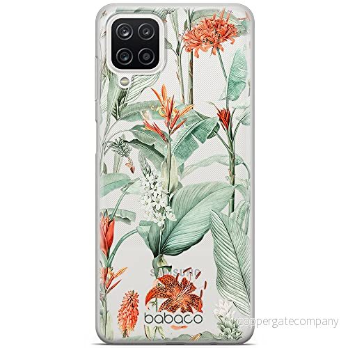 ERT GROUP mobiltelefonfodral för Samsung A12 / M12 F12 originalt och officiellt licensierat Babaco mönster Flowers 048 optimalt anpassad till formen på mobiltelefonen, gedeeltelijk transparant 5905131341006