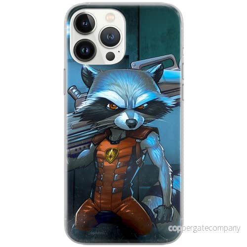 ERT GROUP mobiltelefonfodral för Samsung S20 PLUS / S11 originalt och officiellt licensierat Marvel mönster Rocket 001 Vit anpassad till formen på mobiltelefonen, fodral tillverkad av TPU plast 5903537496733