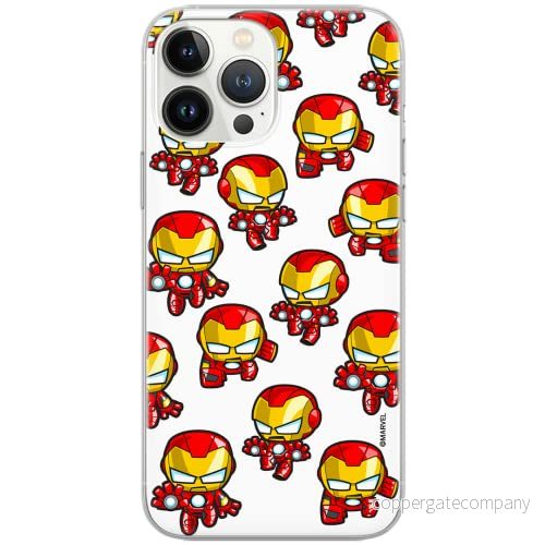 ERT GROUP mobiltelefonfodral för Samsung S10 PLUS originalt och officiellt licensierat Marvel mönster Iron Man 031 Vit optimalt anpassad till formen på mobiltelefonen, fodral tillverkad av TPU plast 5904805155956