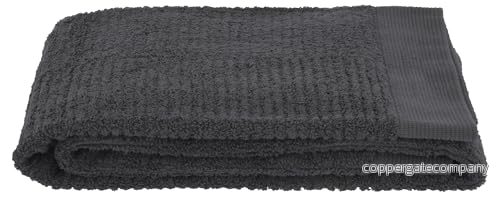 Zone Denmark Classic handduk, mjuk handduk med hög uppsugningsförmåga, 100% bomull, 100 x 50 cm, antracitfärgad 5708760633487