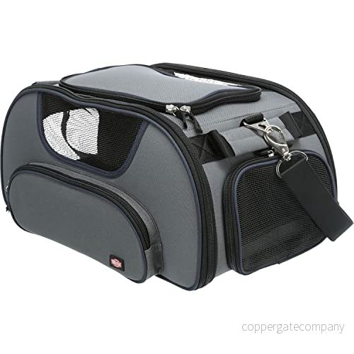 Trixie Wings airline carrier 28 x 23 46 cm grey/blue 4011905288895