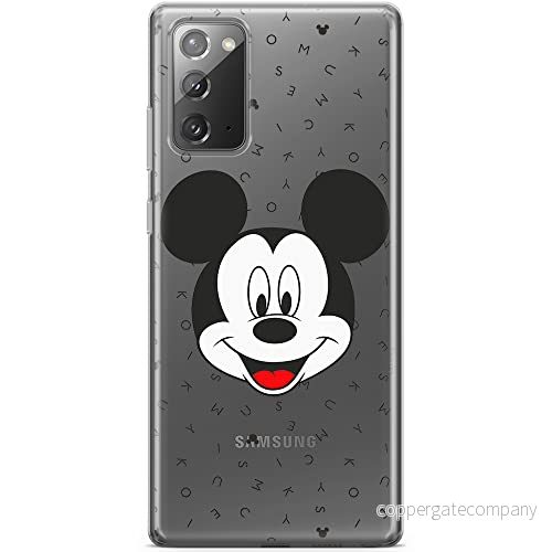 ERT GROUP mobiltelefonfodral för Samsung GALAXY NOTE 20 originalt och officiellt licensierat Disney mönster Mickey 020 optimalt anpassad till formen på mobiltelefonen, gedeeltelijk transparant 5903040449509