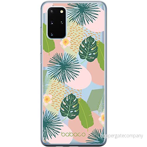 ERT GROUP mobiltelefonfodral för Samsung S20 PLUS / S11 originalt och officiellt licensierat Babaco mönster Plants 012 Vit optimalt anpassad till formen på mobiltelefonen, gedeeltelijk transparant 5903932577693