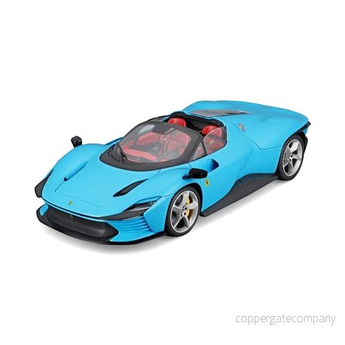 Bburago Ferrari Daytona SP3: Modellbil i skala 1:18 från Signature Edition, blå, 14 år (18 16912BL) 4893993016365