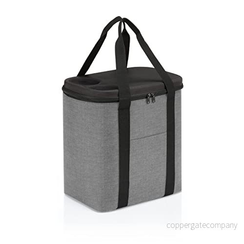 coolerbag XL kylväska av högkvalitativt polyestertyg perfekt för picknick, shopping och på språng, Färg: twist silver 4012013728617