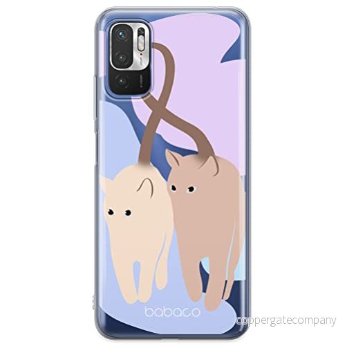 ERT GROUP mobiltelefonfodral för Xiaomi REDMI NOTE 10 5G / POCO M3 PRO originalt och officiellt licensierat Babaco mönster Cats 013 anpassad till formen på mobiltelefonen, gedeeltelijk transparant 5905131088406