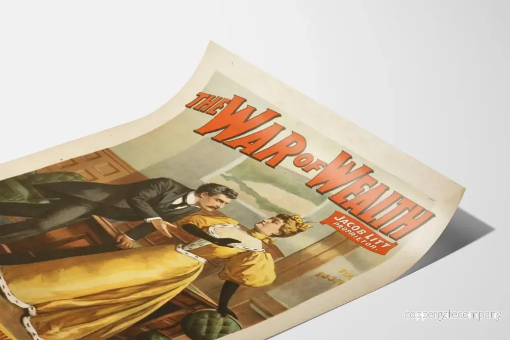 Vintageposter The War of Wealth - Retro väggdekoration - Bild 3