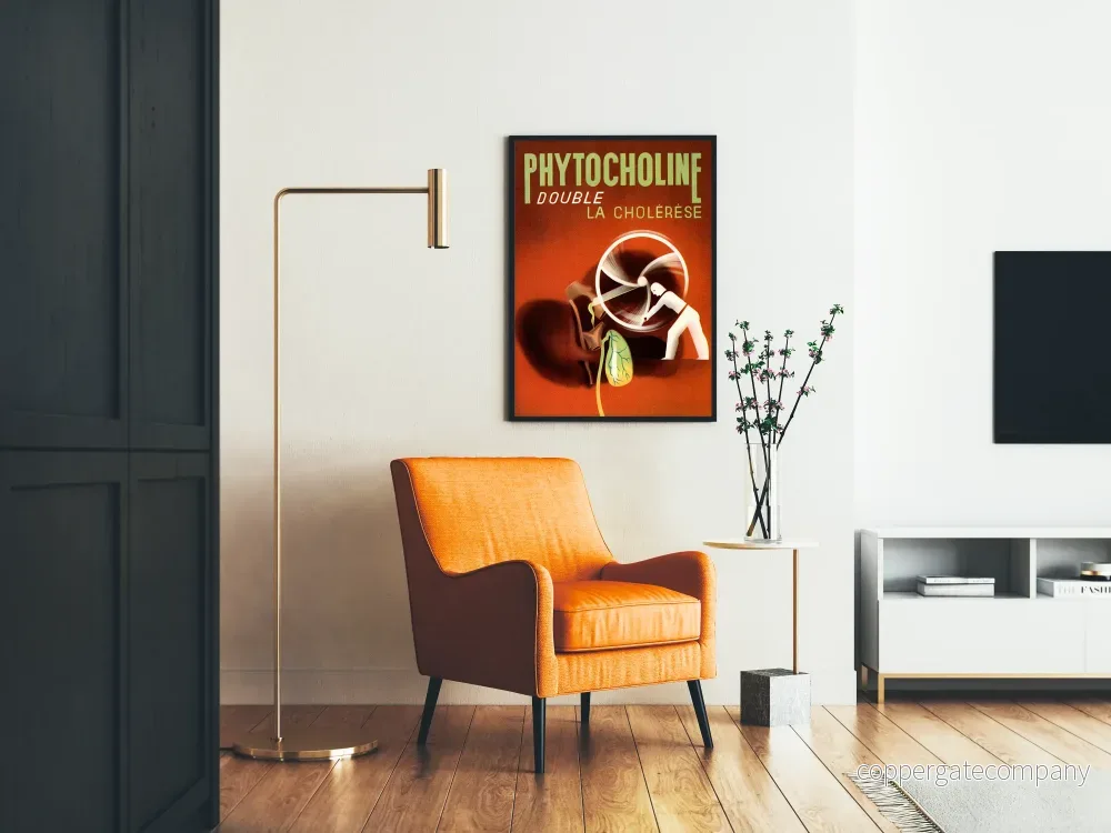 Vintageposter Phytocholine Double La Cholérèse - Retro hälsoväggdekoration - Bild 2