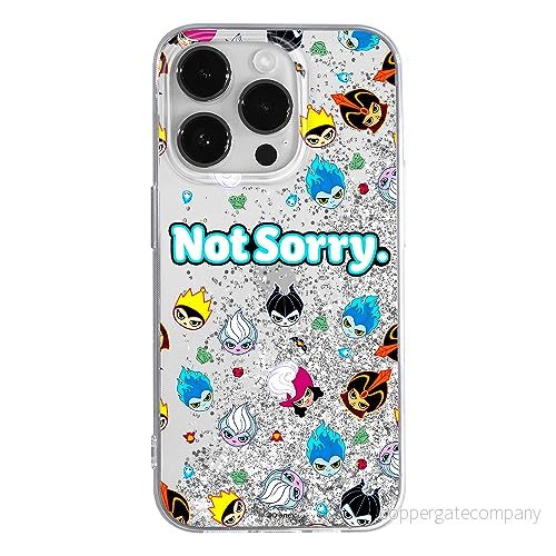 ERT GROUP mobiltelefonfodral för Apple Iphone 14 PRO originalt och officiellt licensierat Disney mönster Villains 005 anpassad till formen på mobiltelefonen, med glitter overflow effekt 5905511613846