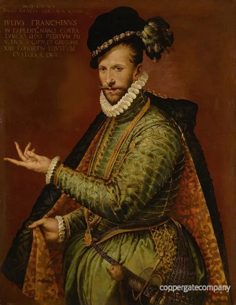 Målning porträtt av Giulio Franchini - Bartolomeo Passarotti | Konsttryck - Bild 2