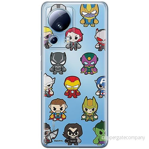 ERT GROUP mobiltelefonfodral för Xiaomi 13 LITE/CIVI 2 originalt och officiellt licensierat Marvel mönster Avengers 025 optimalt anpassad till formen på mobiltelefonen, gedeeltelijk transparant 5905511924157