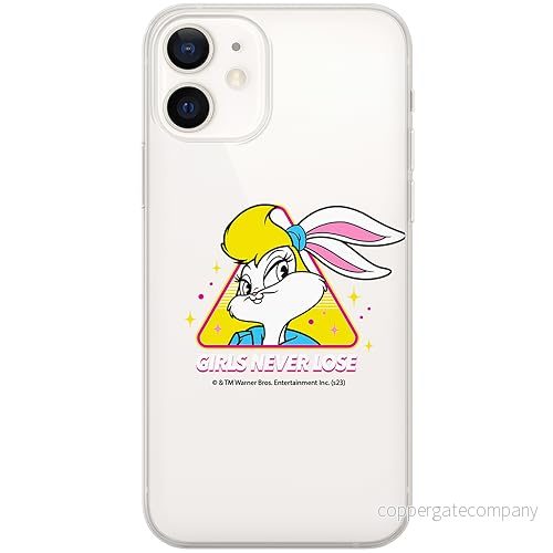 ERT GROUP mobiltelefonfodral för Iphone 12 Mini originalt och officiellt licensierat Looney Tunes mönster Lola 008 optimalt anpassad till formen på mobiltelefonen, gedeeltelijk transparant 5905795071097