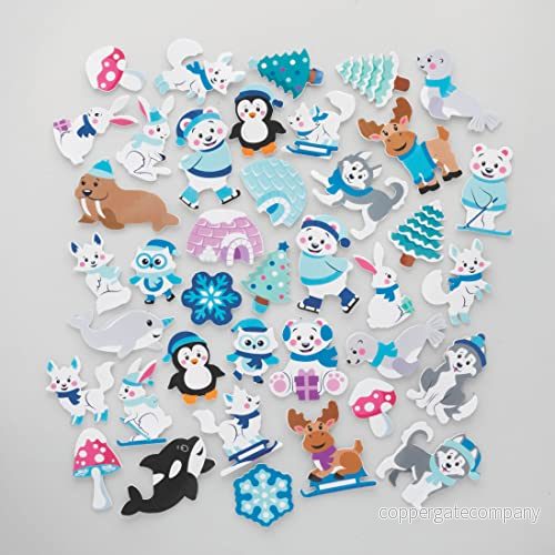 Baker Ross FC268 arktiska kompisar skumklistermärken paket med 200, barnklistermärken, idealiska för barns konst och hantverksprojekt, bra korttillverkning scrapbooking 5051174126671 Baker Ross FC268 arktiska kompisar skumklistermärken paket med 200, barnklistermärken, idealiska för barns konst och hantverksprojekt, bra korttillverkning scrapbooking 5051174126671