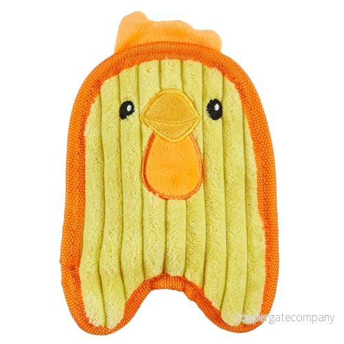 Outward Hound Invincibles Mini Hundleksak minikyckling av plysch gul XS 700603678056