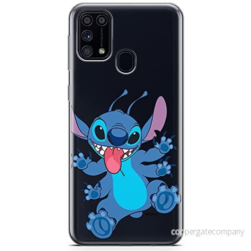 ERT GROUP mobiltelefonfodral för Samsung M31 originalt och officiellt licensierat Disney mönster Stitch 019 optimalt anpassad till formen på mobiltelefonen, gedeeltelijk transparant 5905131232281