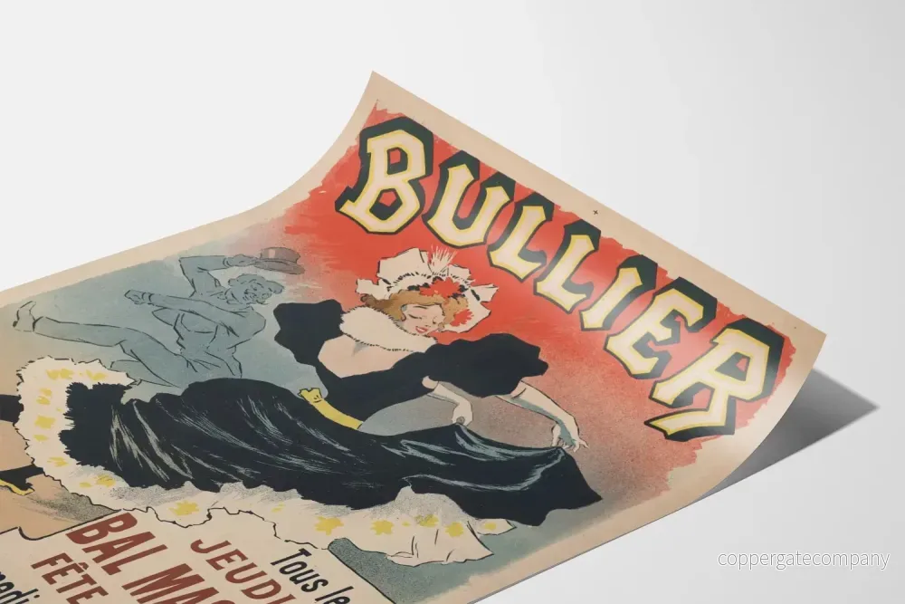 Vintageposter av Bullier Maskeradbal och Nattfest - Bild 3