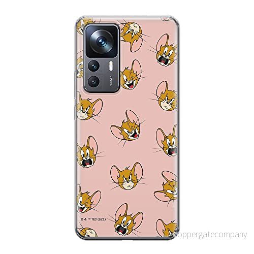 ERT GROUP mobiltelefonfodral för Xiaomi 12T/12T pro/K50 Ultra originalt och officiellt licensierat Tom & Jerry mönster 008 anpassad till formen på mobiltelefonen, fodral tillverkad av TPU plast 5905511583538
