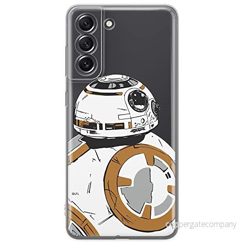 ERT GROUP mobiltelefonfodral för Samsung S21 FE originalt och officiellt licensierat Star Wars mönster BB 8 009 optimalt anpassad till formen på mobiltelefonen, gedeeltelijk transparant 5903932982671