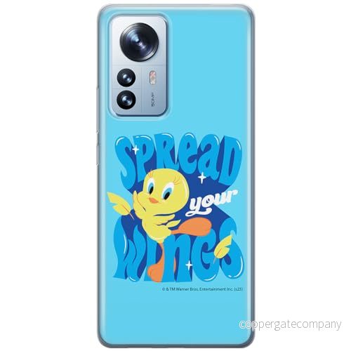 ERT GROUP mobiltelefonfodral för Xiaomi 12 / 12X originalt och officiellt licensierat Looney Tunes mönster Tweety 014 optimalt anpassad till formen på mobiltelefonen, fodral tillverkad av TPU plast 5905795096342