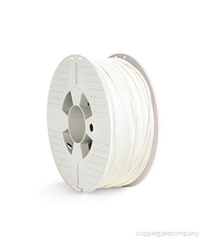 Verbatim PLA filament 3D tryck, 2,85 mm, 1 kg, högpresterande polyactid för materialextrusion, skrivare och penna, av PLA, spole 126 m, vit 23942553281