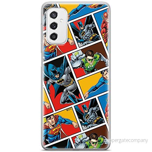 ERT GROUP mobiltelefonfodral för Samsung M52 5G originalt och officiellt licensierat DC mönster Justice League 001 optimalt anpassad till formen på mobiltelefonen, fodral tillverkad av TPU plast 5904805489259