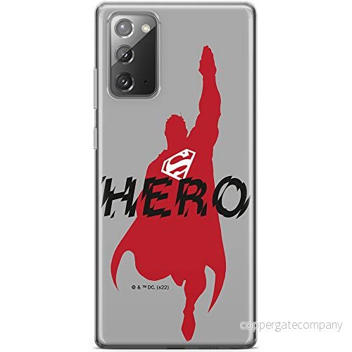 ERT GROUP mobiltelefonfodral för Samsung GALAXY NOTE 20 originalt och officiellt licensierat DC mönster Superman 038 optimalt anpassad till formen på mobiltelefonen, fodral tillverkad av TPU plast 5905131574244