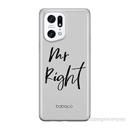 ERT GROUP mobiltelefonfodral för Oppo FIND X5 PRO originalt och officiellt licensierat Babaco mönster Mr Right 001 optimalt anpassad till formen på mobiltelefonen, fodral tillverkad av TPU plast 5905511409128
