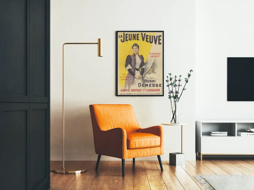 Vintageposter La Jeune Veuve - Klassisk väggdekoration - Bild 2