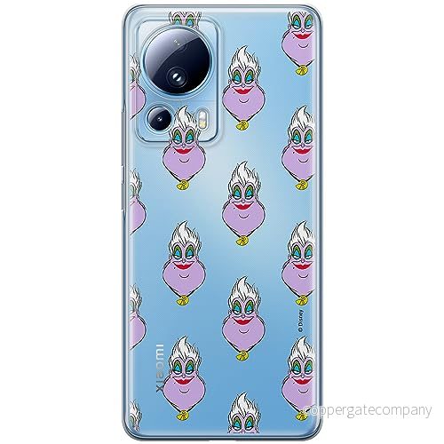 ERT GROUP mobiltelefonfodral för Xiaomi 13 LITE/CIVI 2 originalt och officiellt licensierat Disney mönster Ursula 003 optimalt anpassad till formen på mobiltelefonen, gedeeltelijk transparant 5905511918019