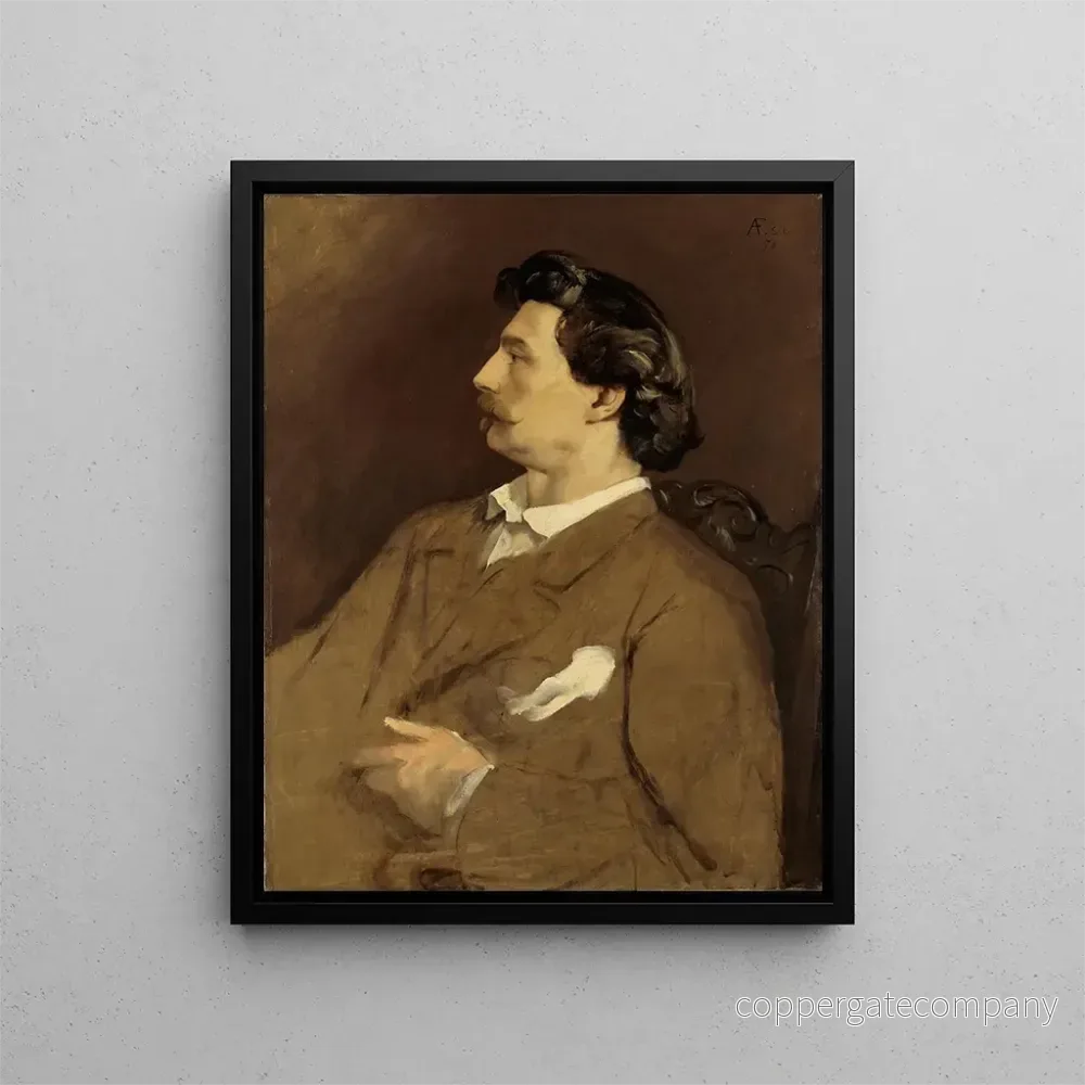 Målning Självporträtt - Anselm Feuerbach | Konsttryck