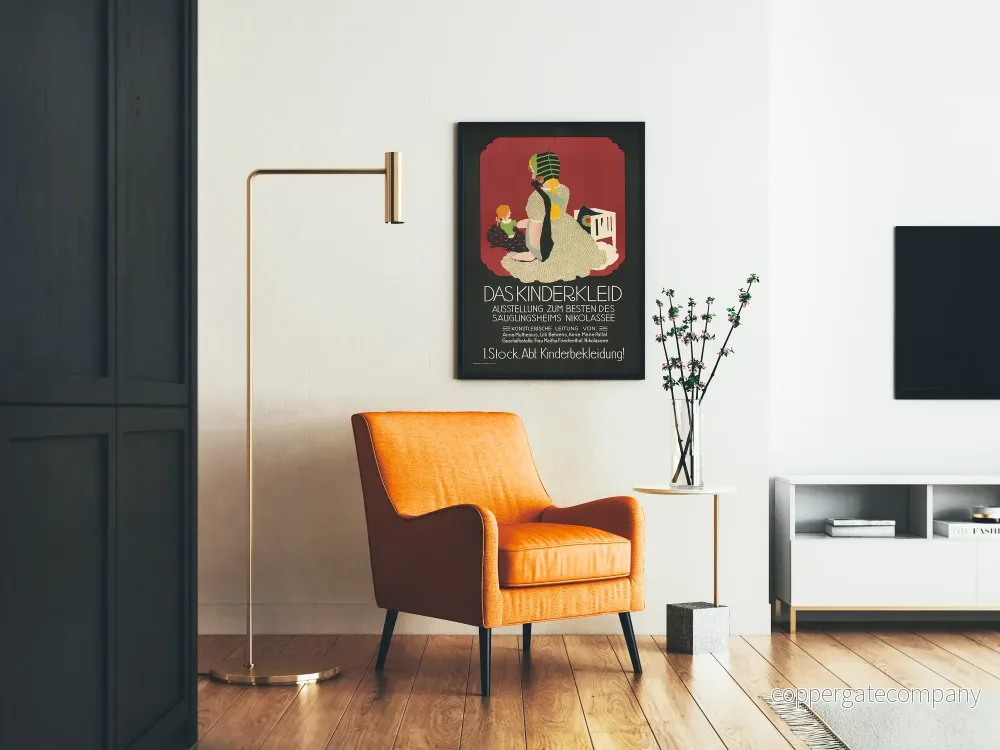 Vintageposter Das Kinderkleid – Barnrumsmöbel och väggdekoration - Bild 2