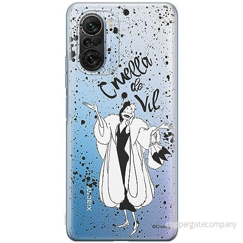 ERT GROUP mobiltelefonfodral för Xiaomi MI 11i/ REDMI K40/K40 PRO/POCO F3/ F3 PRO originalt och officiellt licensierat Disney mönster Cruella 001, gedeeltelijk transparant 5905511892111