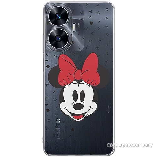 ERT GROUP mobiltelefonfodral för Realme C55 originalt och officiellt licensierat Disney mönster Minnie 056 optimalt anpassad till formen på mobiltelefonen, gedeeltelijk transparant 5905511859442