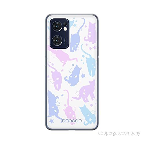 ERT GROUP mobiltelefonfodral för Oppo RENO 7 5G originalt och officiellt licensierat Babaco mönster Cats 016 optimalt anpassad till formen på mobiltelefonen, fodral tillverkad av TPU plast 5905511316631