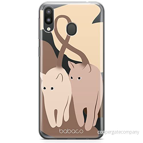 ERT GROUP mobiltelefonfodral för Samsung M20 originalt och officiellt licensierat Babaco mönster Cats 002 optimalt anpassad till formen på mobiltelefonen, gedeeltelijk transparant 5905131077813