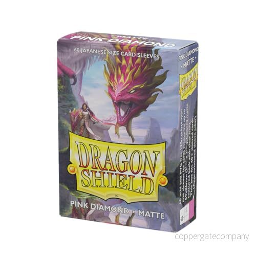 Dragon Shield Matt Japansk storlek Ärmar 60 pack Rosa Diamant 5706569111397