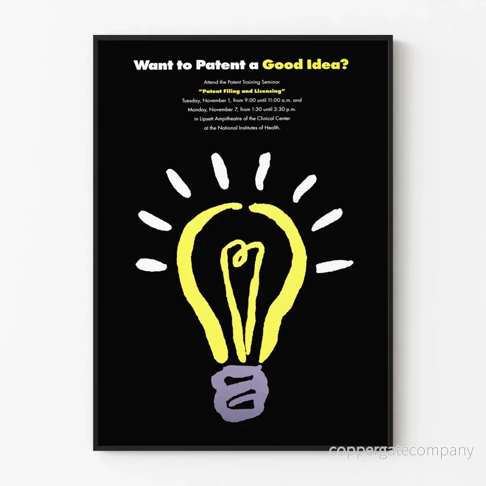 Dekorativ poster Glödlampa Innovativ idé