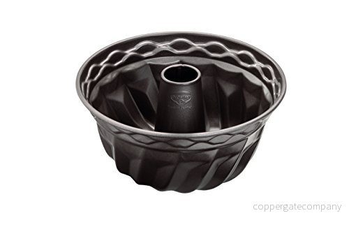 Dr. Oetker Gugelhupf Ø 22 cm, rund bakform i serien Back Edition av stål, midjeform med non stick beläggning (färg: brun), kvantitet: 1 styck 4044935047101