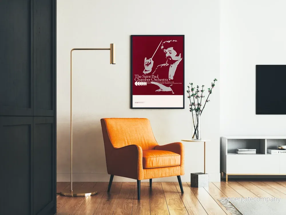 Vintageposter av Saint Paul Kammarmusikorkester – Musikalisk väggdekoration - Bild 2