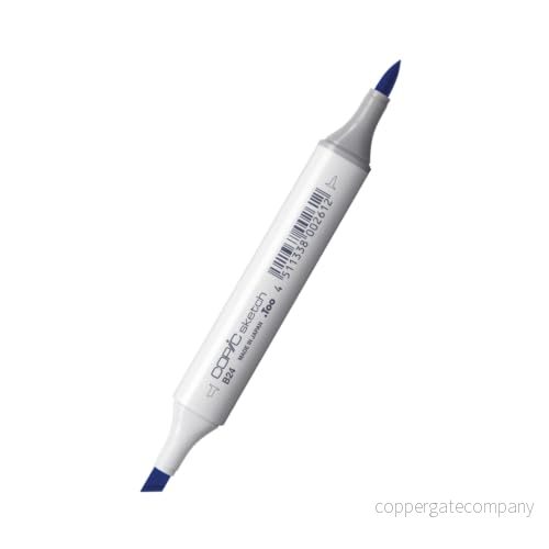 COPIC Skissmärkpenna typ B 24, sky, professionell penselmarkör, med en superpenselspets och medelbrun spets 4511338002612