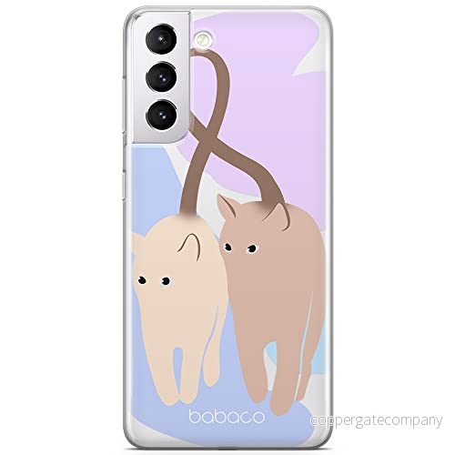ERT GROUP mobiltelefonfodral för Samsung S21 PLUS originalt och officiellt licensierat Babaco mönster Cats 013 optimalt anpassad till formen på mobiltelefonen, gedeeltelijk transparant 5905131088161