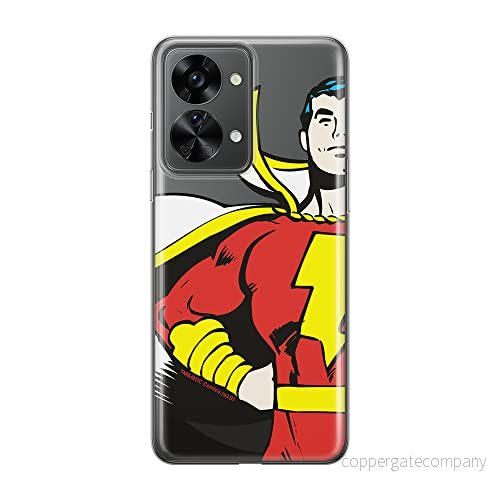 ERT GROUP mobiltelefonfodral för Oneplus NORD 2T 5G originalt och officiellt licensierat DC mönster Shazam 001 optimalt anpassad till formen på mobiltelefonen, gedeeltelijk transparant 5905511262037